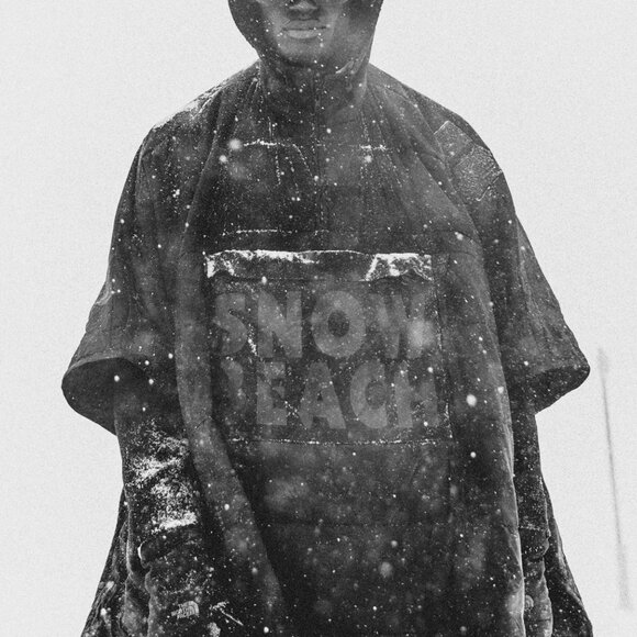 POLO RALPH LAUREN BLACK OUT SNOW BEACH PONCH